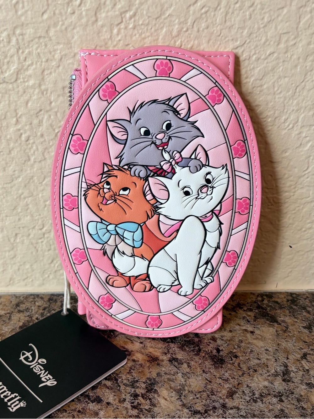 🩷Loungefly Disney Aristocats Stained Glass Card Holder